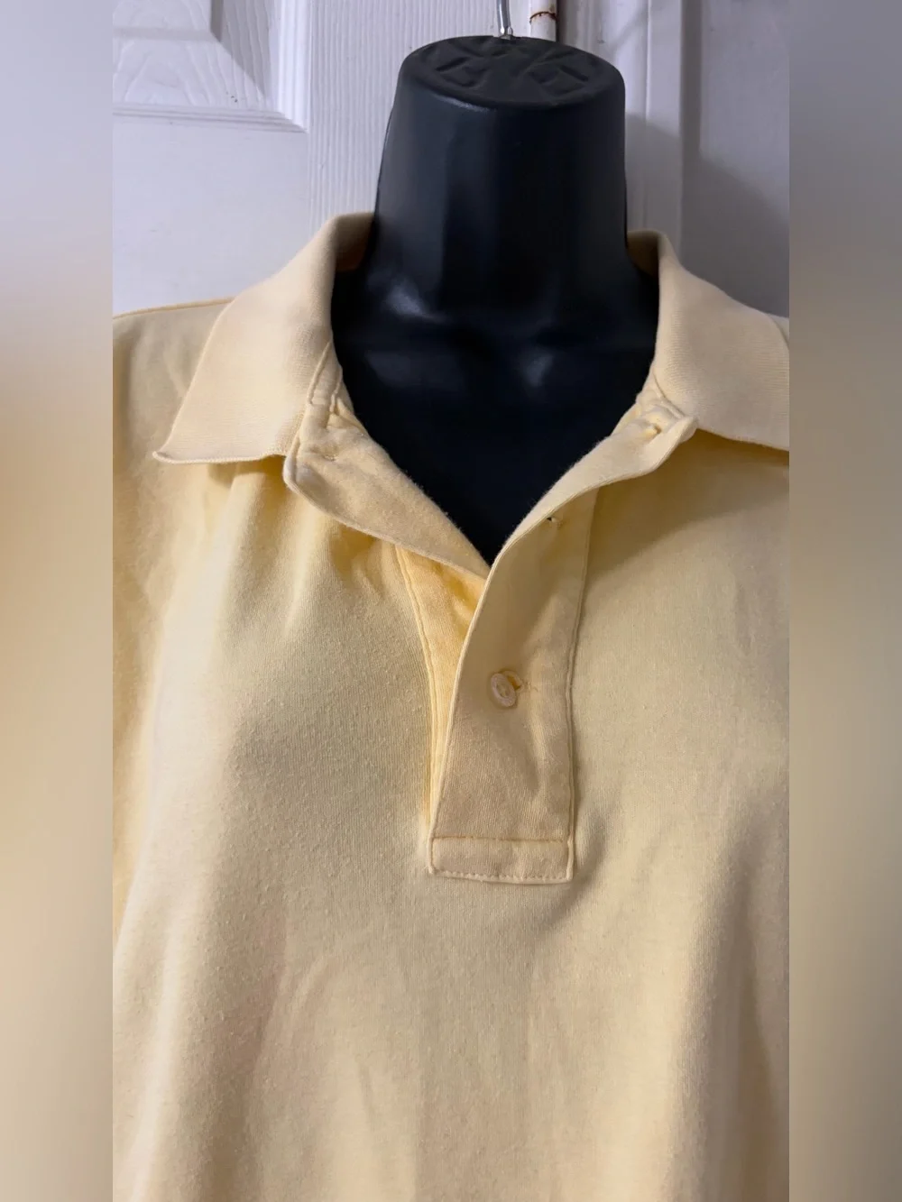 Vintage Polo Golf Ralph Lauren Yellow Polo Shirt Golf Crest Made in USA Size XL